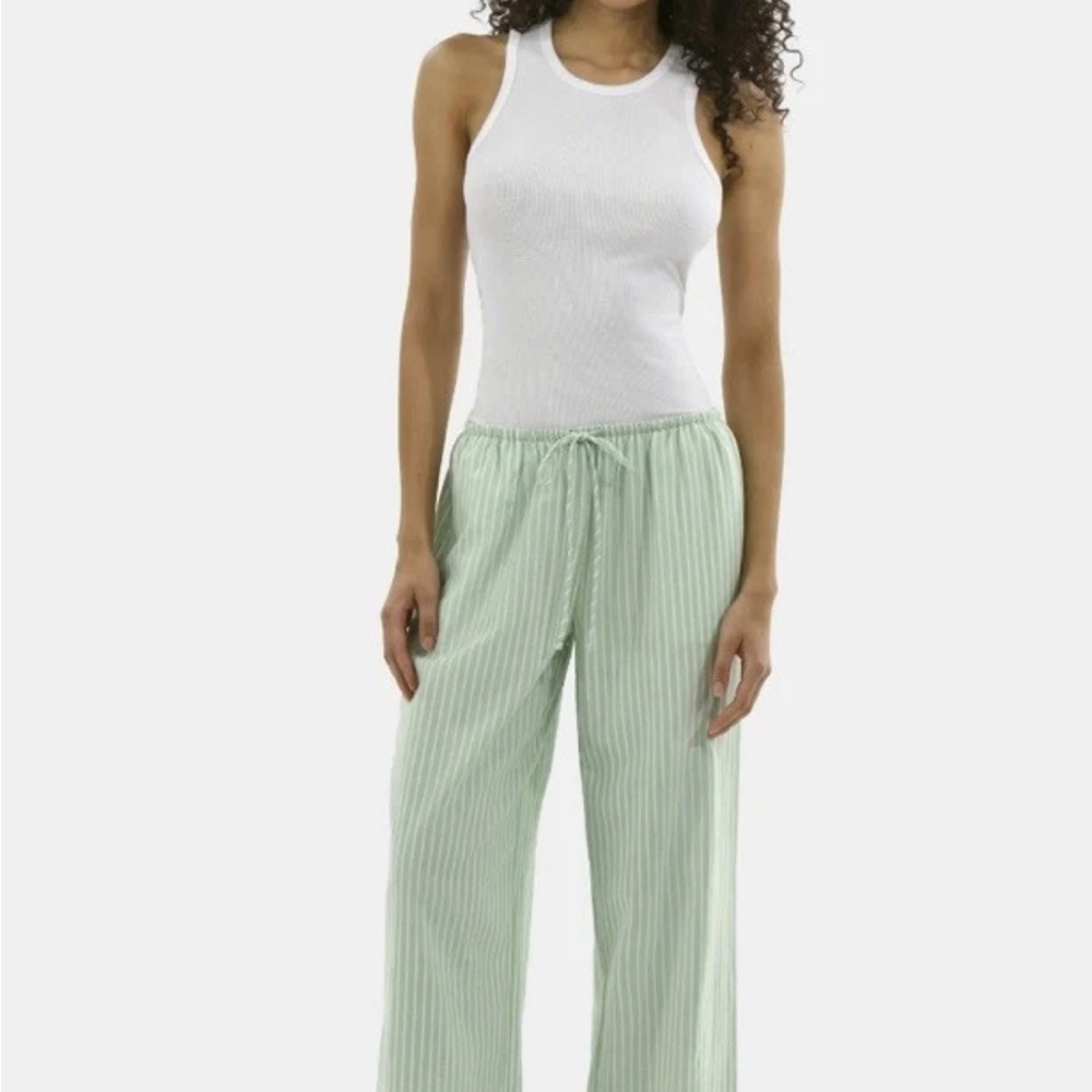 Green Striped Pants - Picture 3 of 7